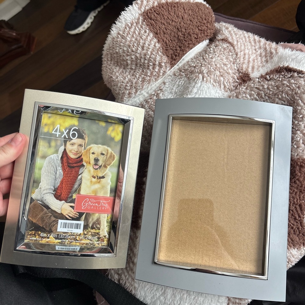 Silver and Gold 4x6 Picture Frame Set